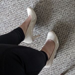 Nude Heeled Pumps wide width!